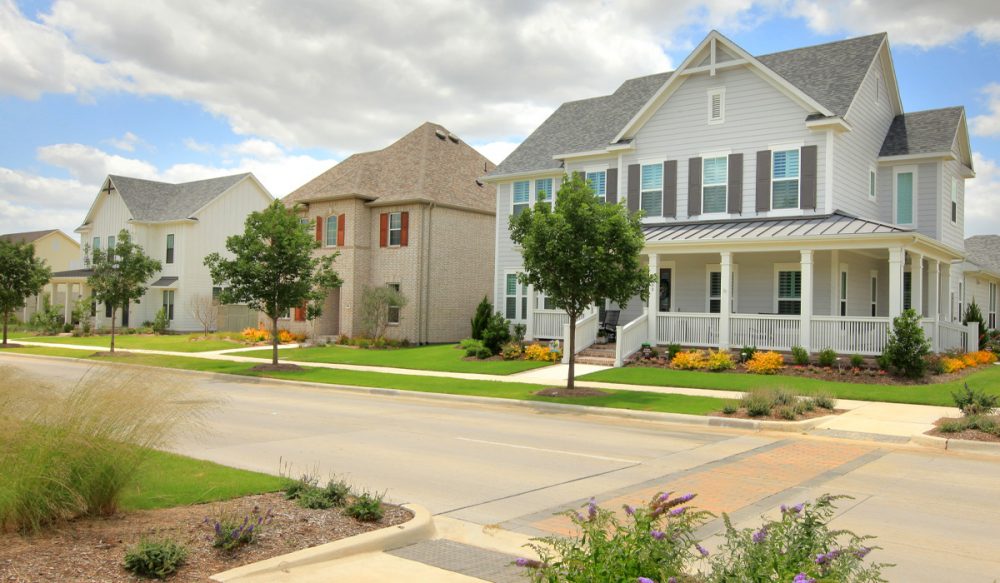 street view of two 2-story homes